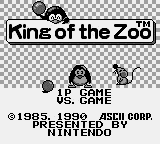 King of the Zoo Title Screen